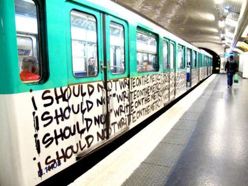 I Should Not Write On The Metro.